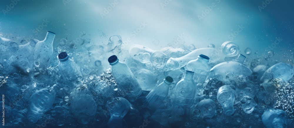 Ocean pollution is caused by plastic waste that is not properly managed or recycled