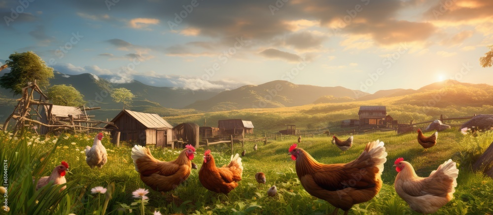 Chickens are needed on all farms in the countryside