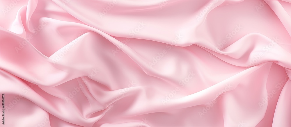 Pastel colored crumpled paper on a luxurious pink abstract background