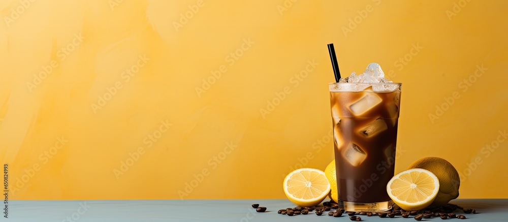 iced coffee with lemon juice