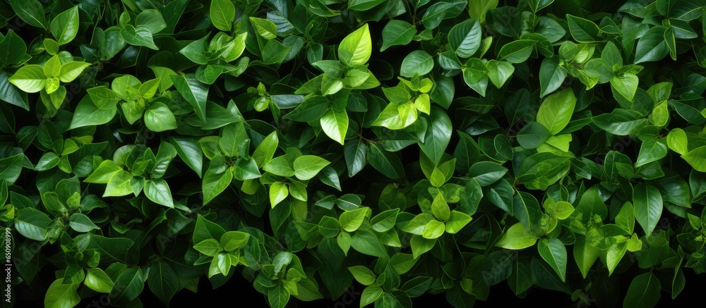 Green foliage as a backdrop