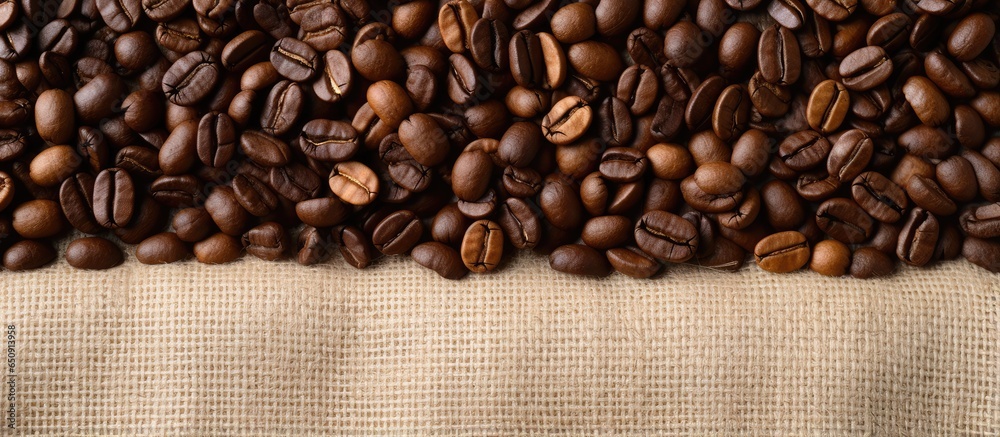 Collection of vertical photo backgrounds with copy space featuring canvas and coffee beans