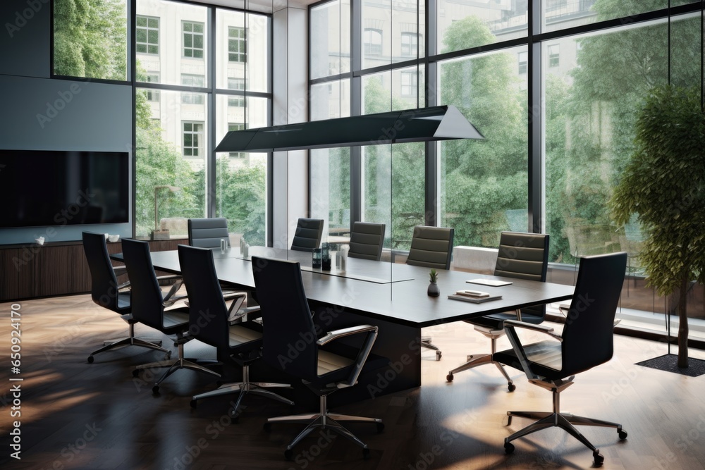 Modern business office conference room of a startup company