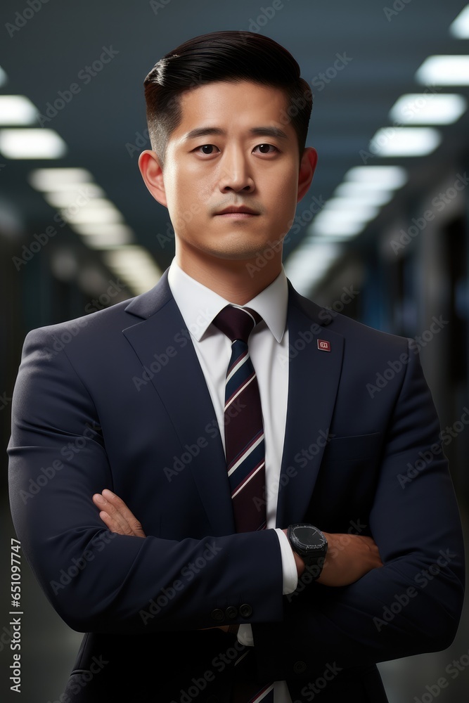 Portrait of bank employee from Hong Kong.