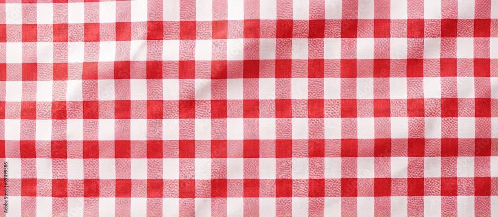 gingham patterned cloth backdrop