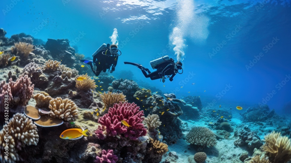 Scuba diving in red sea