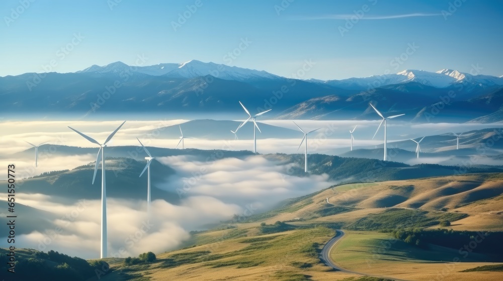 Wind power in the mountains,