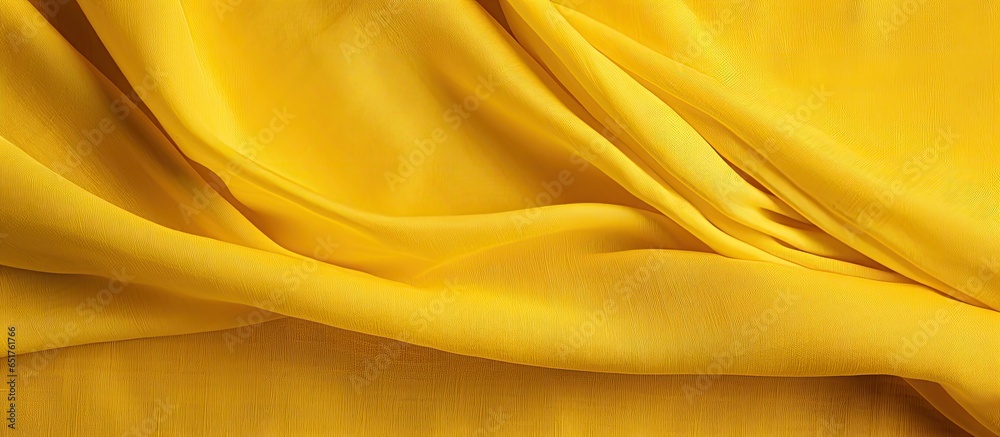 Background with yellow fabric texture