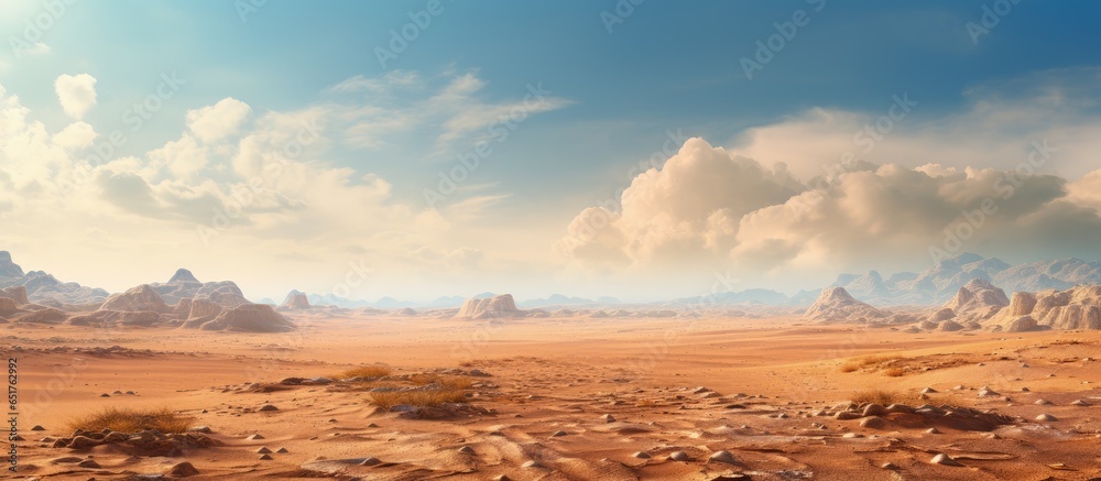 Martian landscape backdrop