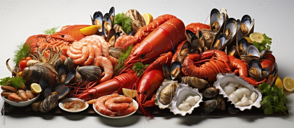 Variety of oceanic cuisine