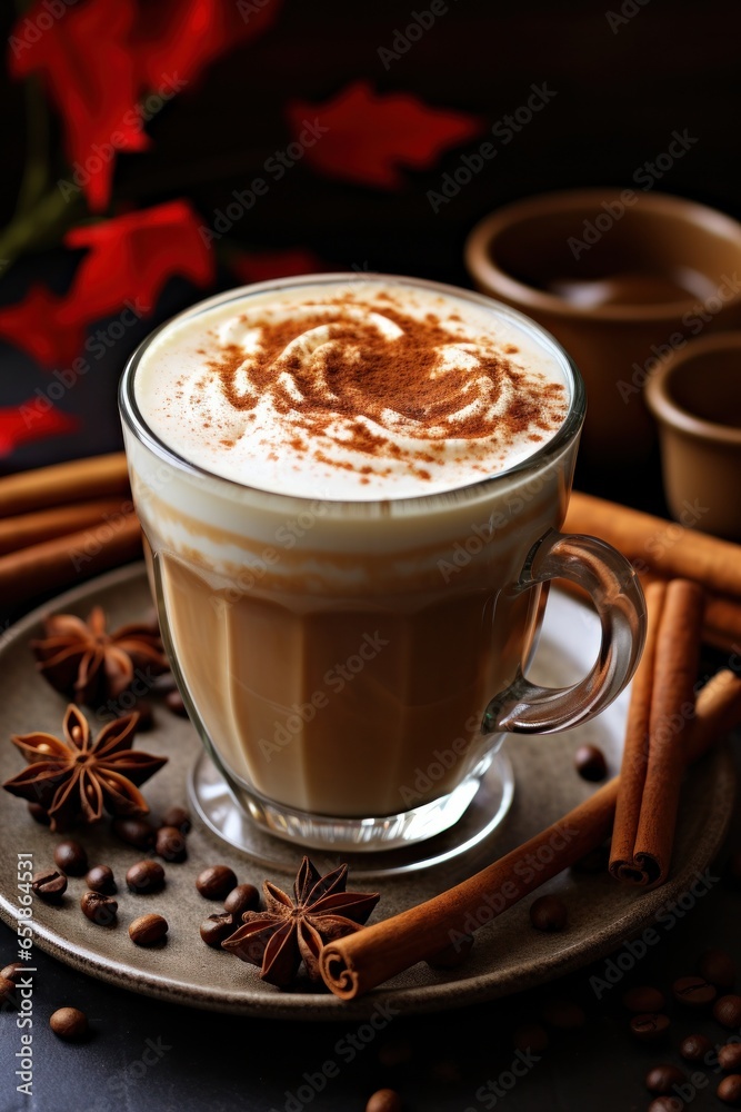 Spicy cinnamon latte