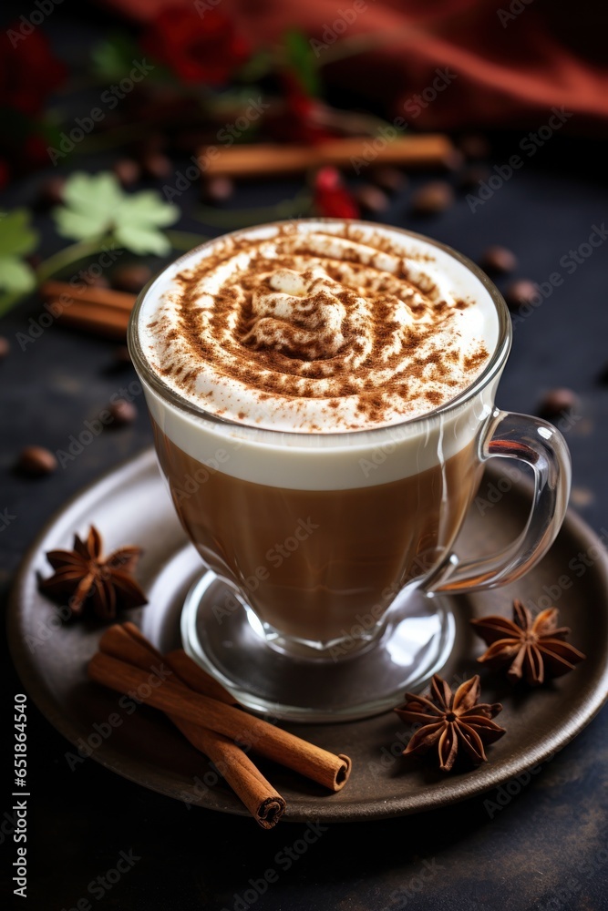 Spicy cinnamon latte