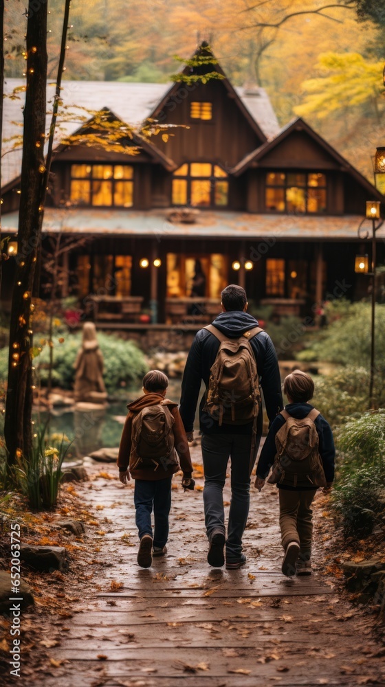 Nature-filled family adventure in the woods