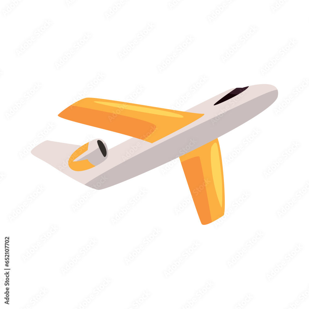 airplane flying travel illustration design