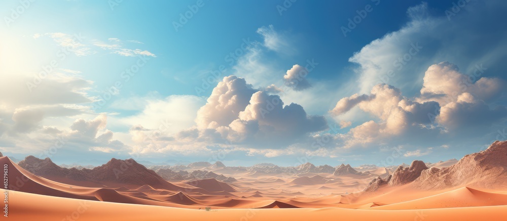 illustration of a fantasy desert landscape