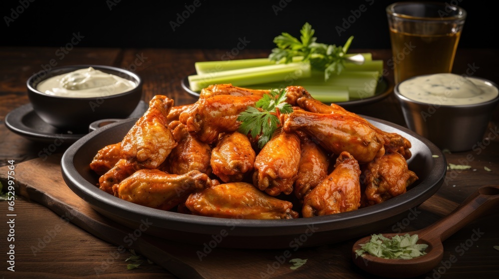 Spicy and flavorful Buffalo chicken wings