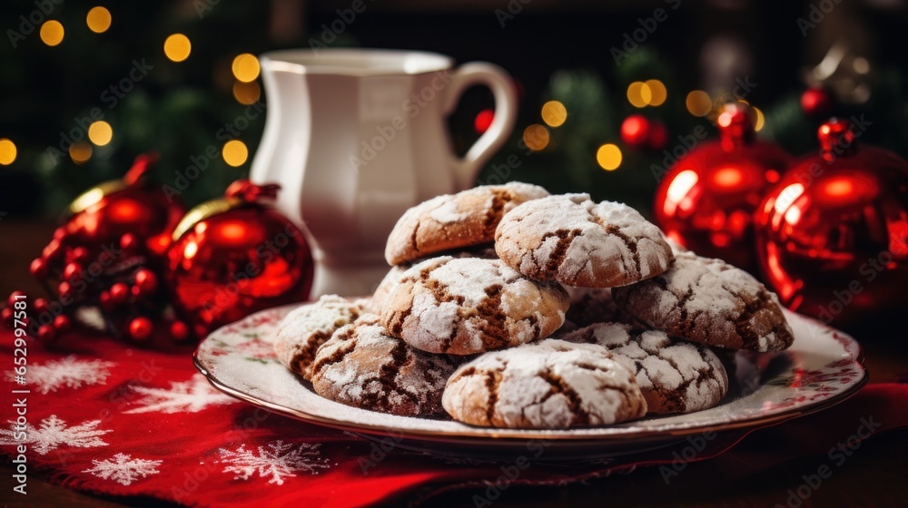 Delicious holiday treats and baked goods.