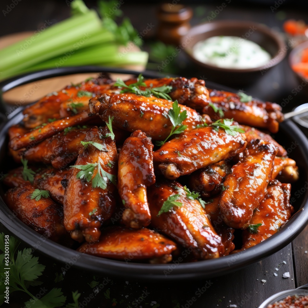 Spicy and flavorful Buffalo chicken wings