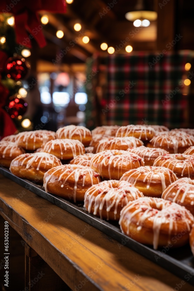 Delicious holiday treats and baked goods.