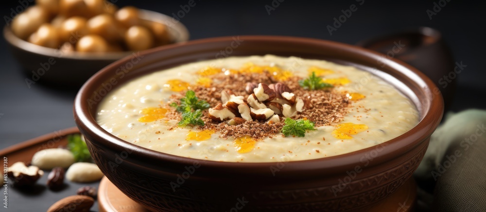 Indian dessert made with Kodo foxtail millet or varagu arisi