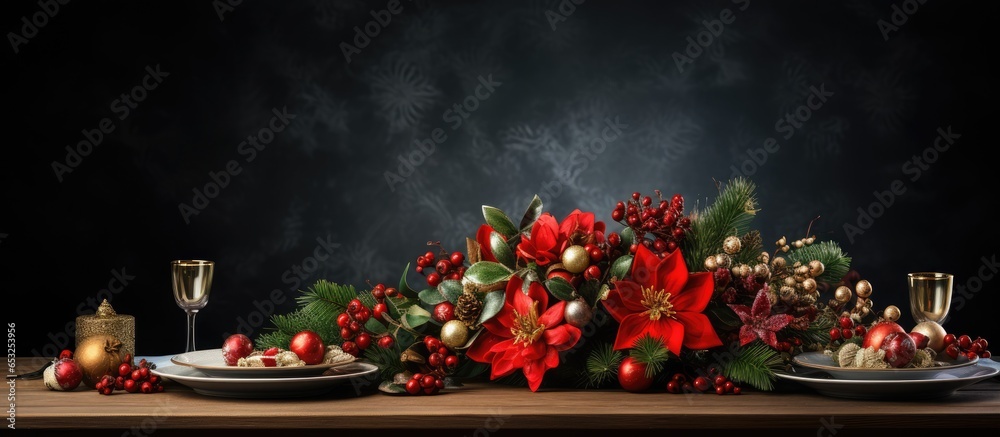 First volume of Christmas table backdrop