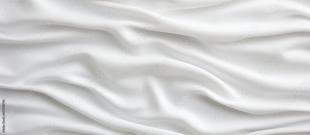 Fabric background in white texture