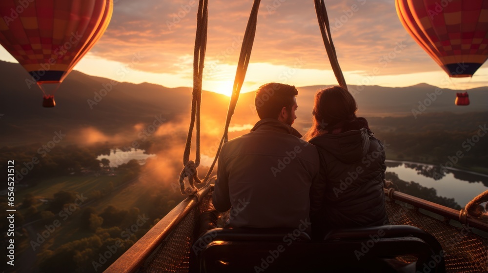 Hot air balloon ride. adventurous, dreamy, breathtaking, romantic, unique