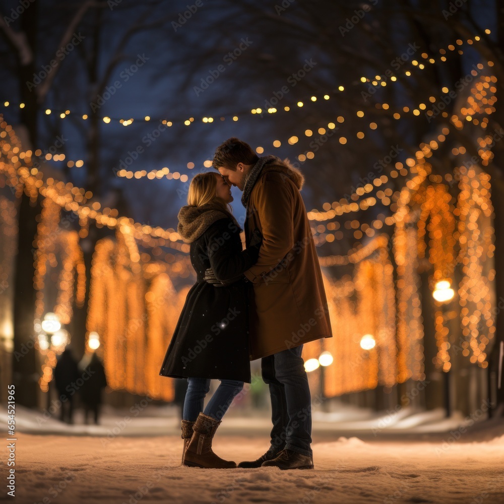 Ice skating. playful, romantic, exhilarating, fun, wintery