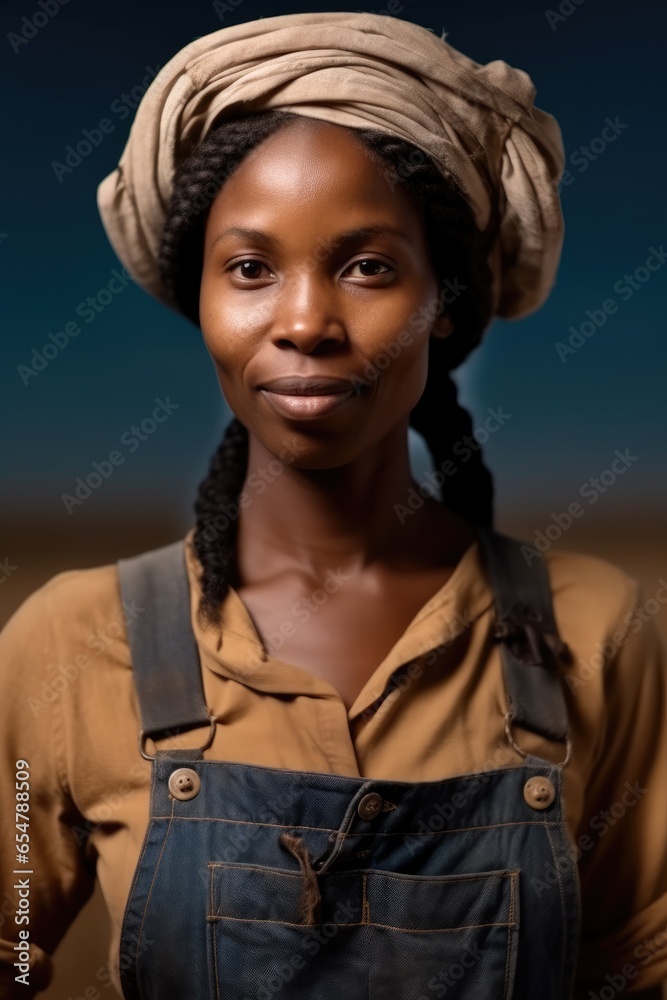 Portrait of African female farmer.