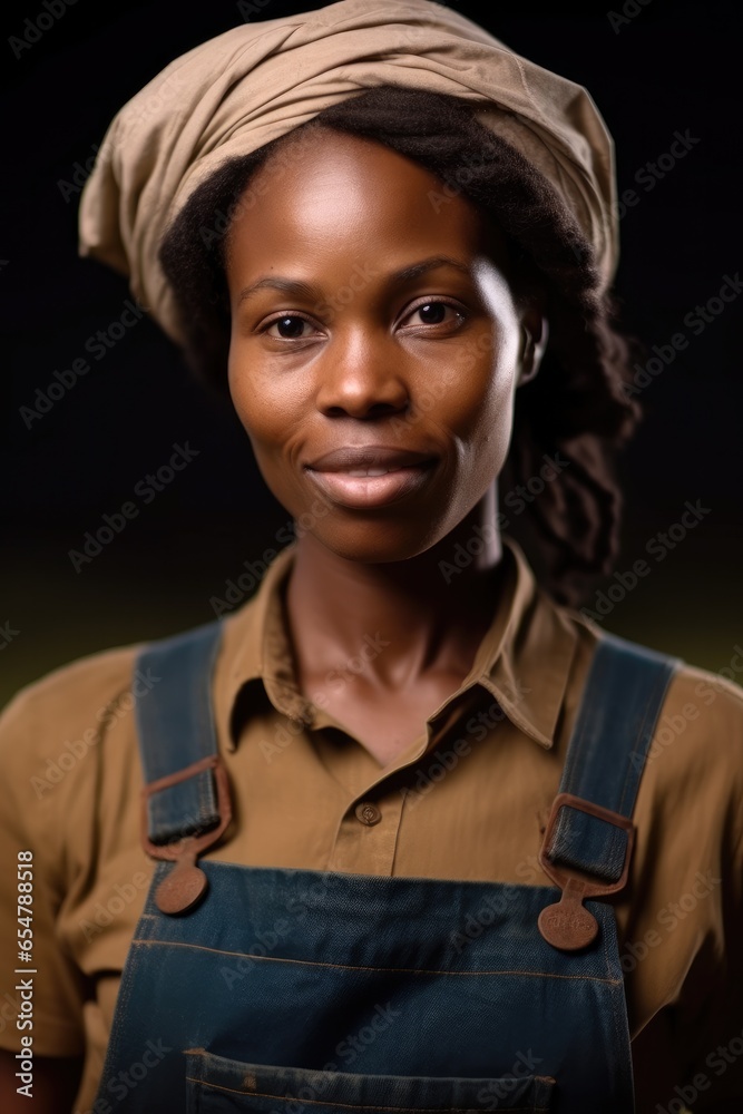 Portrait of African female farmer.