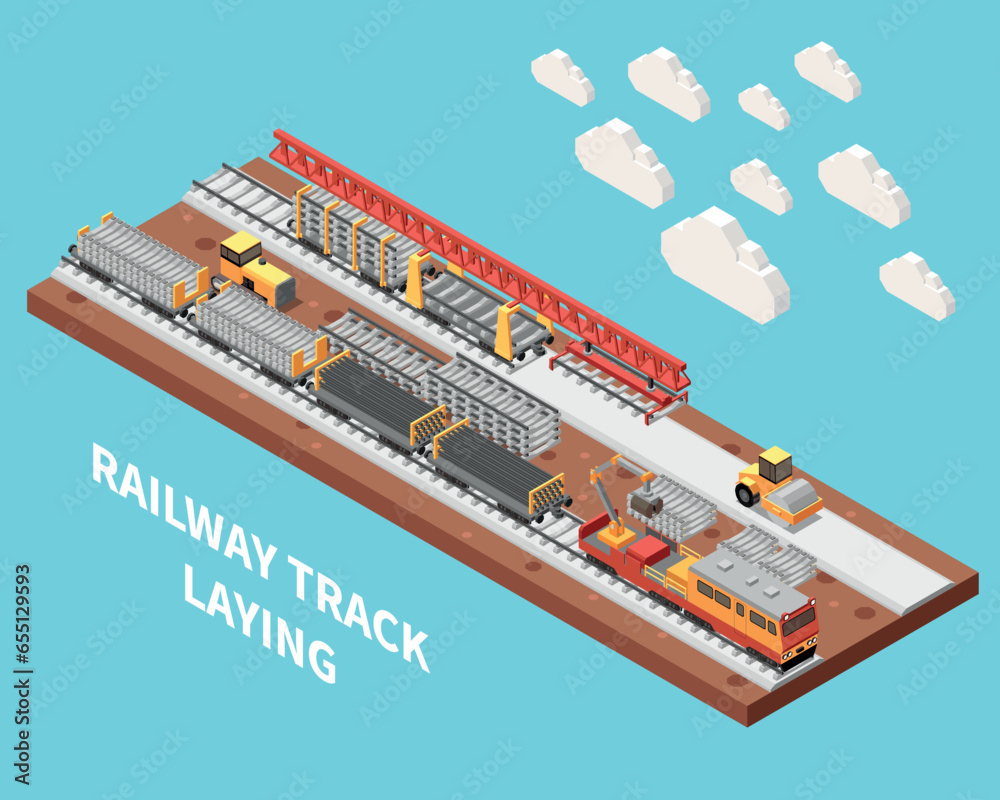 Railroad Track Illustration