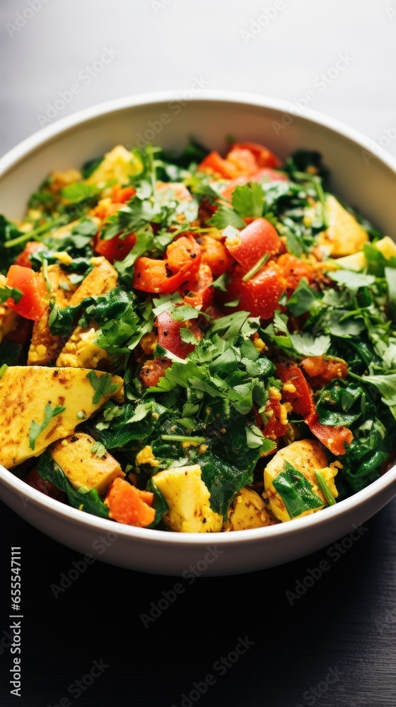 Tofu scramble. savory protein-packed and filling