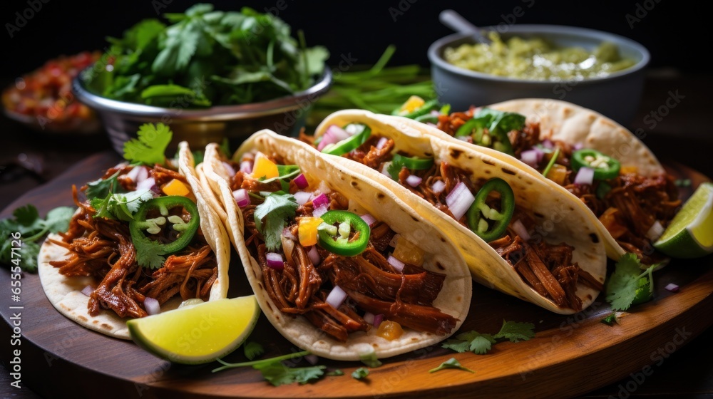 Jackfruit tacos. tangy spicy and meat-like