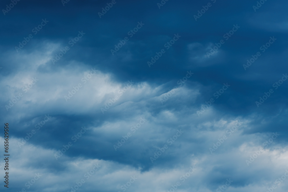 Dramatic sky, stormy clouds before the rain for weather forecast background