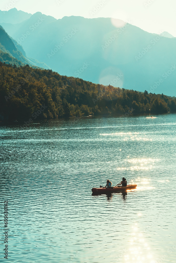 Lake Bohinj water sport and recreational outdoor activity