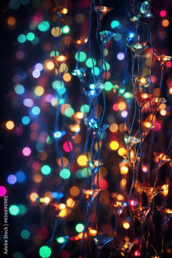 Christmas lights background