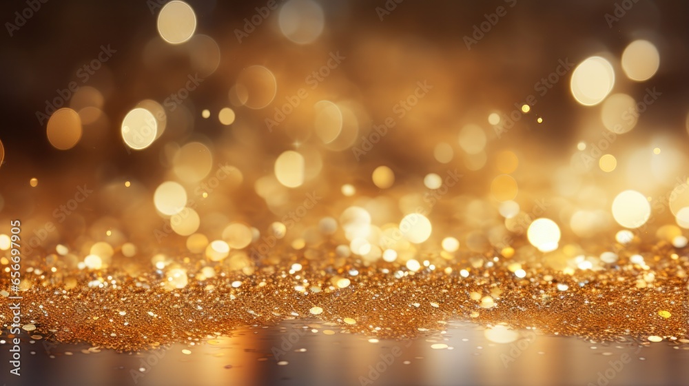 Golden Glitter - Glamorous, sparkly, and elegant with copy space