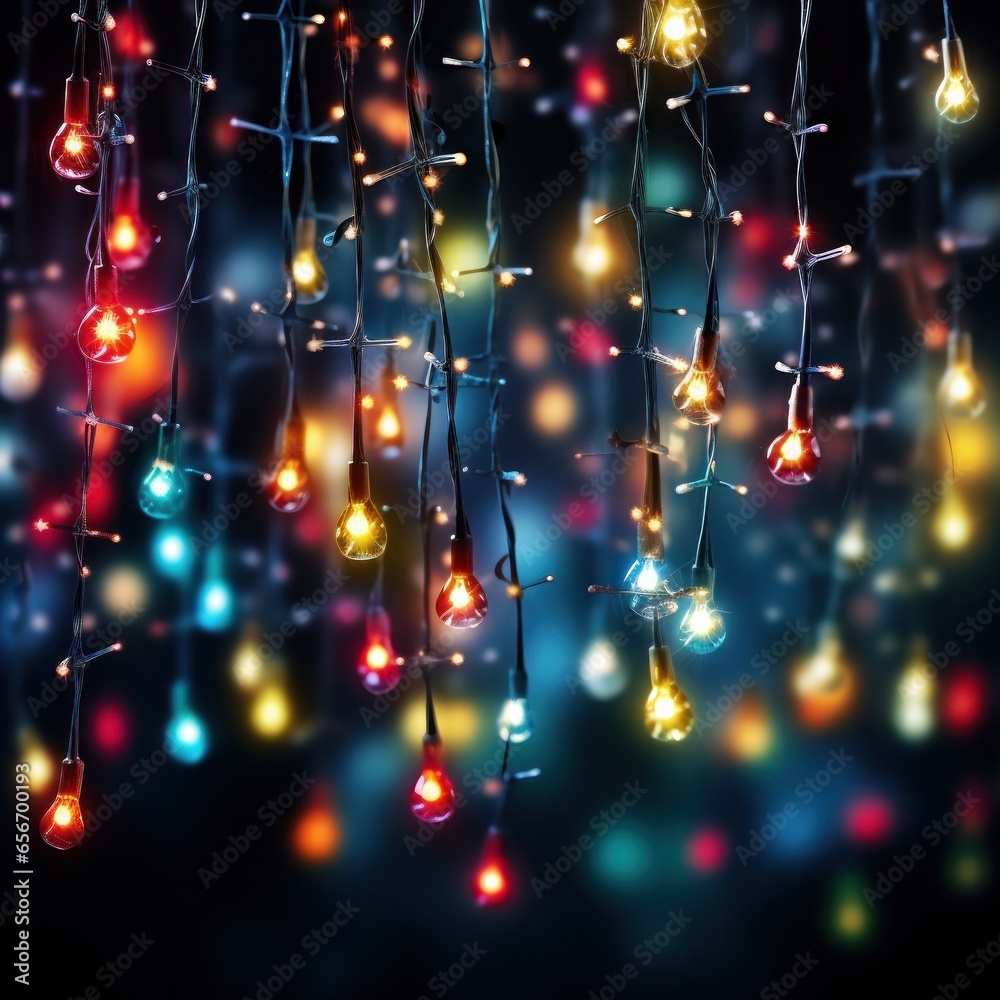 Christmas lights background