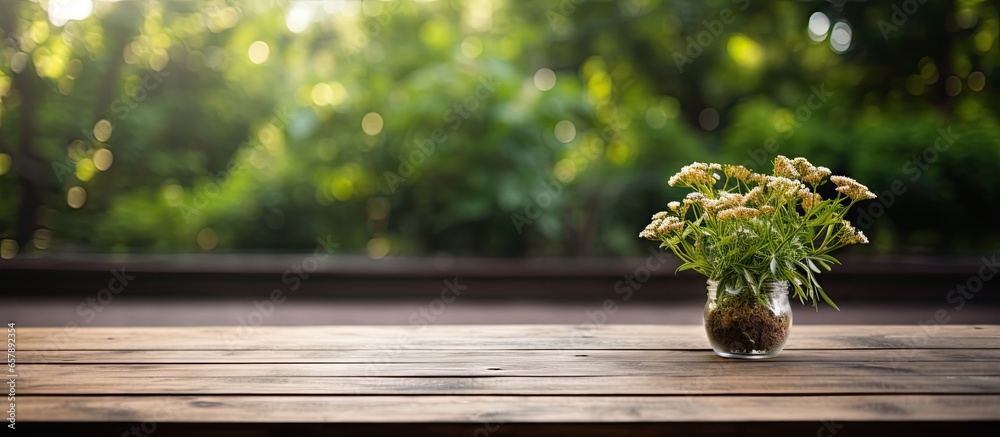 Garden table backdrop