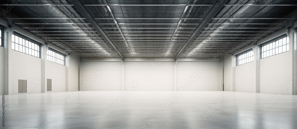 empty factory or warehouse interior