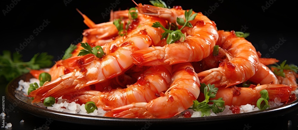 Seafood made with shrimp