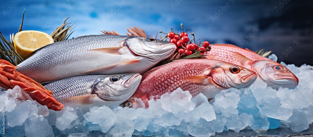 Chilled aquatic cuisine