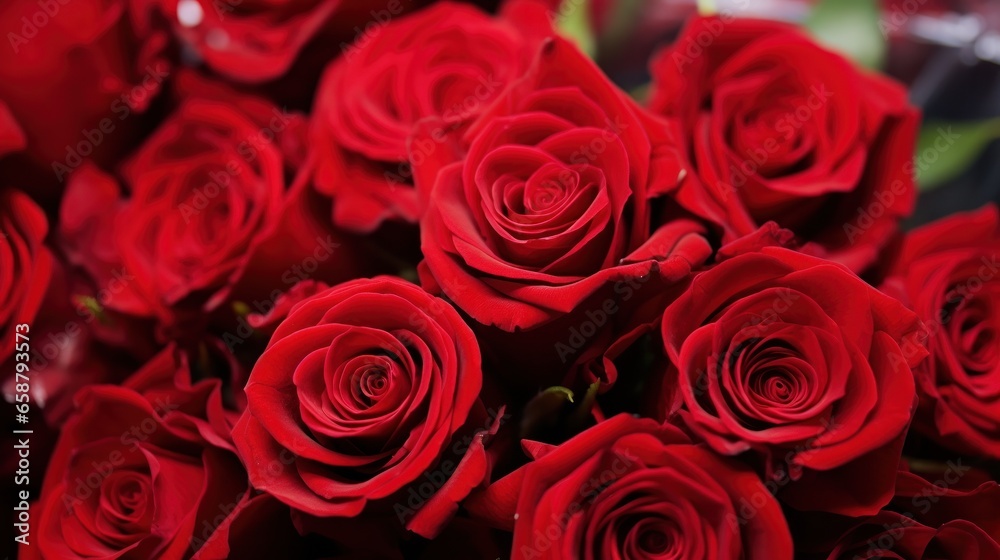 Red roses Classic symbol of love and affection