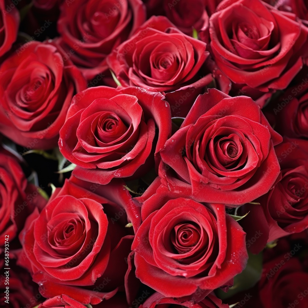 Red roses Classic symbol of love and affection