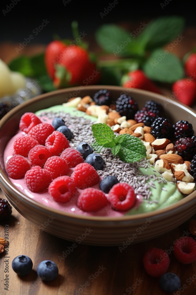 Smoothie bowl: refreshing, customizable, and packed with vitamins and antioxidants