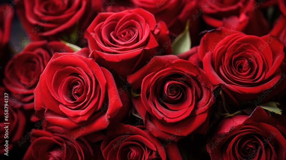 Red roses Classic symbol of love and affection