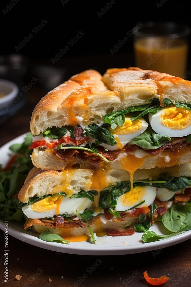 Breakfast sandwich healthy protein-packed