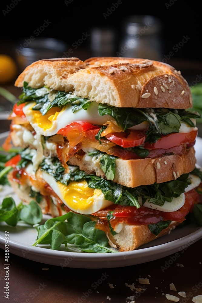 Breakfast sandwich healthy protein-packed