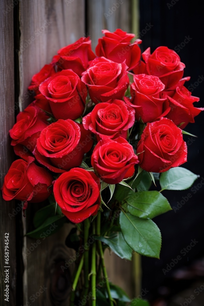 Red roses Classic symbol of love and affection