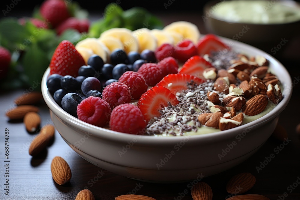 Smoothie bowl: refreshing, customizable, and packed with vitamins and antioxidants